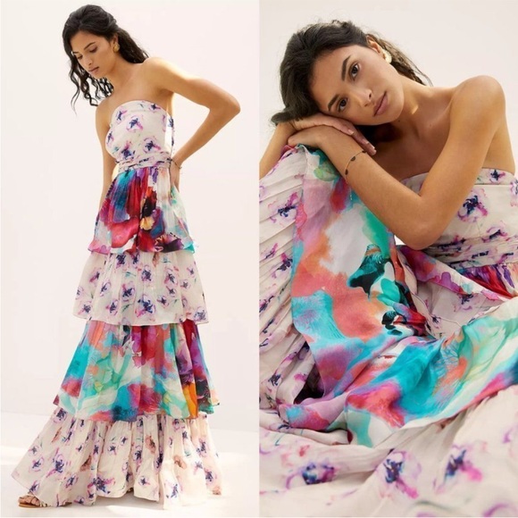 Anthropologie Guinevere Maxi Dress - Picture 1 of 10